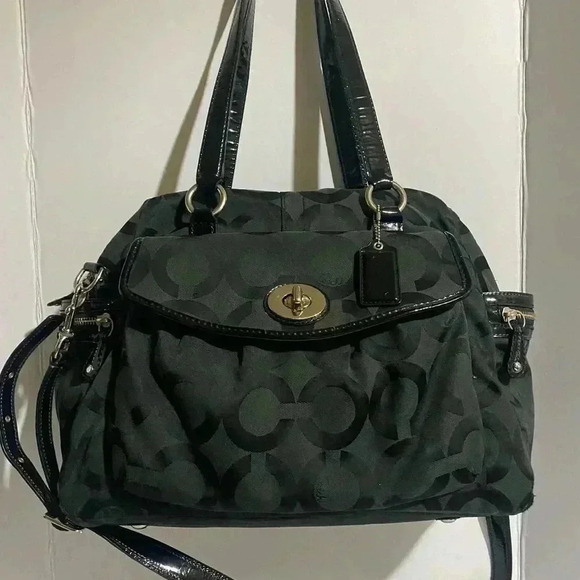 Coach CC signature print canvas logo satchel handbag - Picture 1 of 12